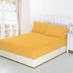 Jogi rjuhe iz Satena 180x200 cm zlate barve