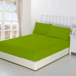 Jogi rjuhe iz Satena 200x200 cm zelene barve