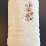 Vezena brisača bež Roža