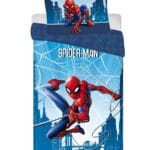 otroška posteljnina spider man blue
